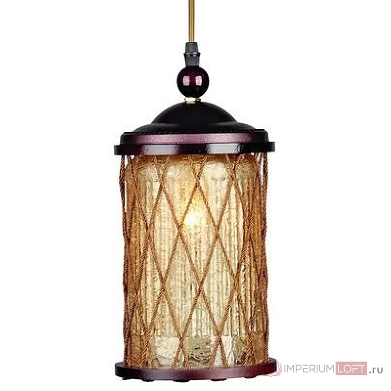 Подвесной светильник Omnilux Monchique OML-58406-01 Цвет арматуры коричневый Цвет плафонов коричневый от ImperiumLoft