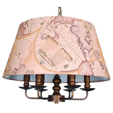 Подвесной светильник Favourite Mappa 1122-6P Цвет арматуры коричневый Цвет плафонов разноцветный