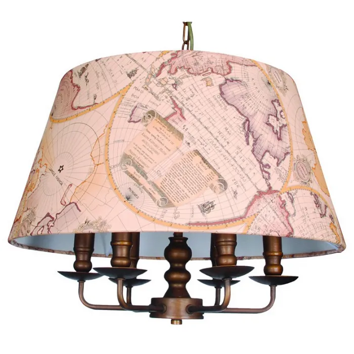 Подвесной светильник Favourite Mappa 1122-6P Цвет арматуры коричневый Цвет плафонов разноцветный от ImperiumLoft