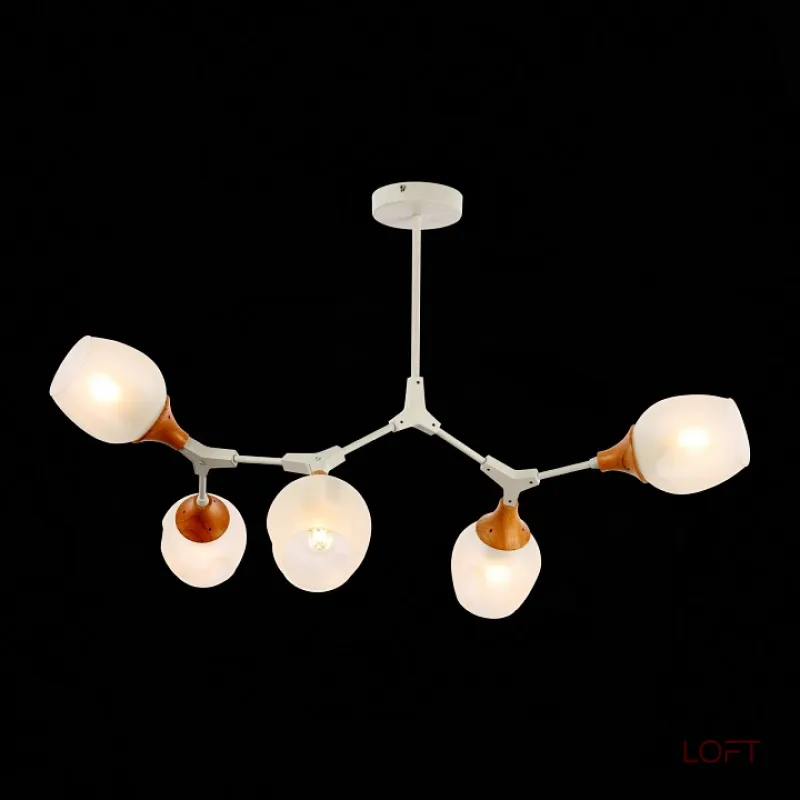 Люстра на штанге EVOLUCE Ciotolla SLE113502-05  Люстра на штанге EVOLUCE Ciotolla SLE113502-05