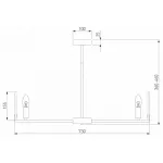 Люстра на штанге Eurosvet Marble 60158/7 латунь от ImperiumLoft