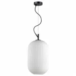 Подвесной светильник Odeon Light Roofi 4752/1 Цвет плафонов белый Цвет арматуры черный от ImperiumLoft