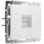 Розетка Ethernet RJ-45 без рамки Werkel W1281001 (белый) Цвет арматуры белый