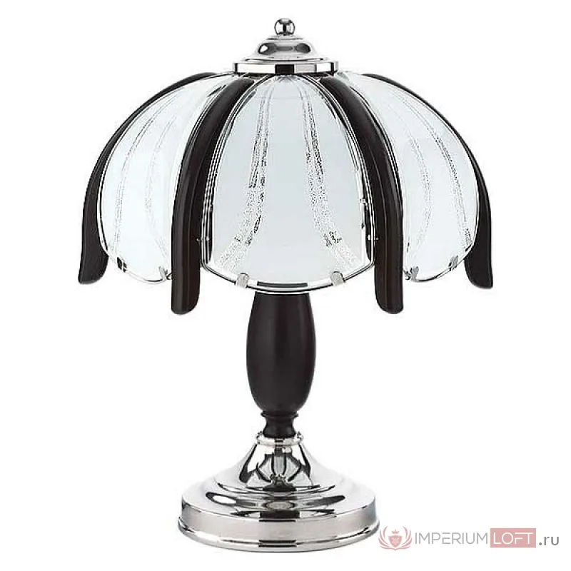 Настольная лампа декоративная Alfa Jaskolka 16358 Цвет арматуры хром Цвет плафонов белый от ImperiumLoft