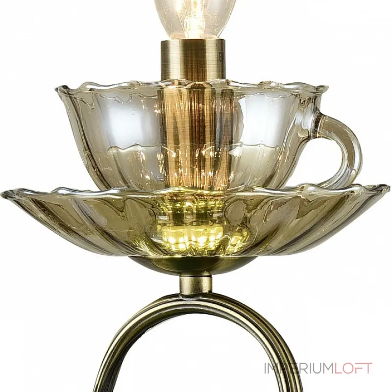Бра Arte Lamp 1750 A1750AP-1AB Цвет арматуры бронза Цвет плафонов прозрачный