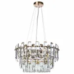 Подвесной светильник Divinare Bellatrix 3510/17 LM-11 Цвет арматуры латунь Цвет плафонов прозрачный от ImperiumLoft