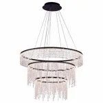 Подвесная люстра Lucia Tucci Eclipse eclipse 1670.3 LED Цвет плафонов прозрачный Цвет арматуры черный от ImperiumLoft