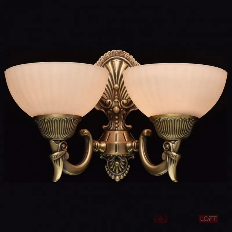 Бра MW-Light Афродита 1 317020202 Цвет арматуры бронза Цвет плафонов кремовый от ImperiumLoft