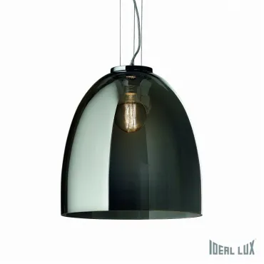 Подвесной светильник Ideal Lux EVA EVA SP1 BIG FUME&#039; Цвет арматуры черный Цвет плафонов черный