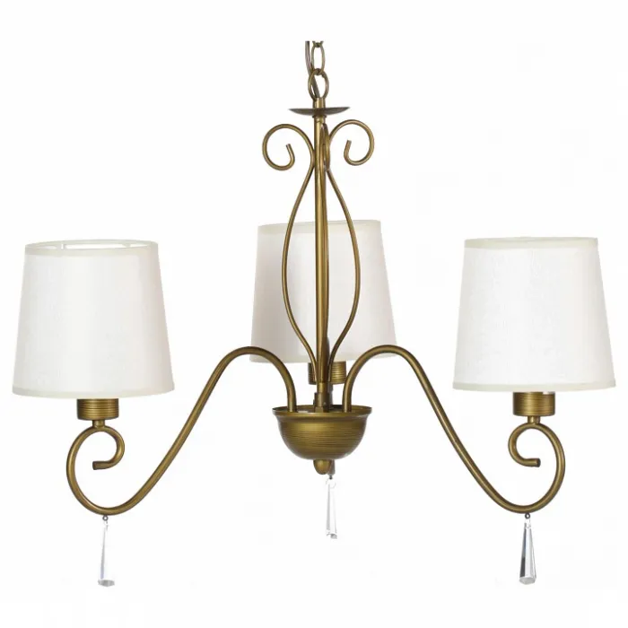 Подвесная люстра Arte Lamp Carolina A9239LM-3BR Цвет арматуры коричневый Цвет плафонов белый от ImperiumLoft