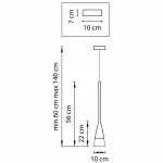 Подвесной светильник Lightstar Conicita 804110 Цвет арматуры хром от ImperiumLoft