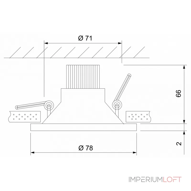 Встраиваемый светильник Elektrostandard 15266/LED 15266/LED