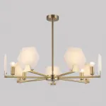 Люстра на штанге Eurosvet Marble 60158/7 латунь от ImperiumLoft
