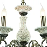 Подвесная люстра TopLight Sylvia TL7280D-05AB Цвет арматуры бронза Цвет плафонов золото от ImperiumLoft