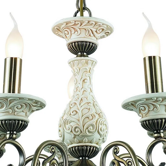 Подвесная люстра TopLight Sylvia TL7280D-05AB Цвет арматуры бронза Цвет плафонов золото от ImperiumLoft