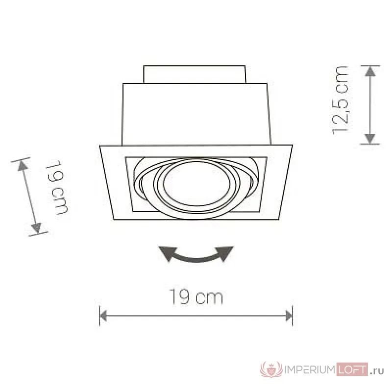 Встраиваемый светильник Nowodvorski Downlight 9573 от ImperiumLoft
