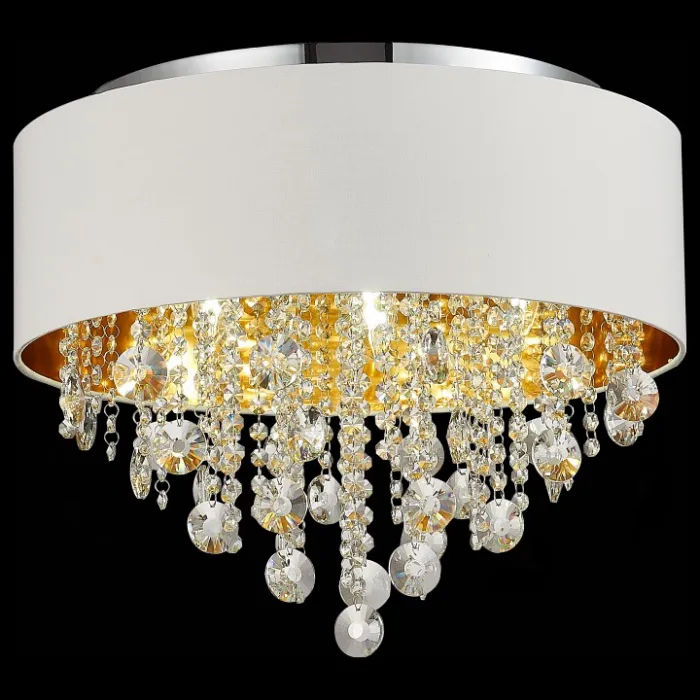 Накладной светильник ST-Luce Lacchia SL1350.502.06 Цвет арматуры хром Цвет плафонов золото от ImperiumLoft