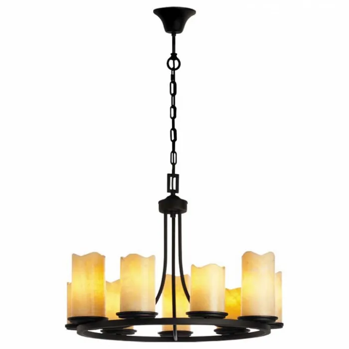 Подвесная люстра MW-Light Айвенго 382017109 Цвет арматуры коричневый Цвет плафонов кремовый от ImperiumLoft