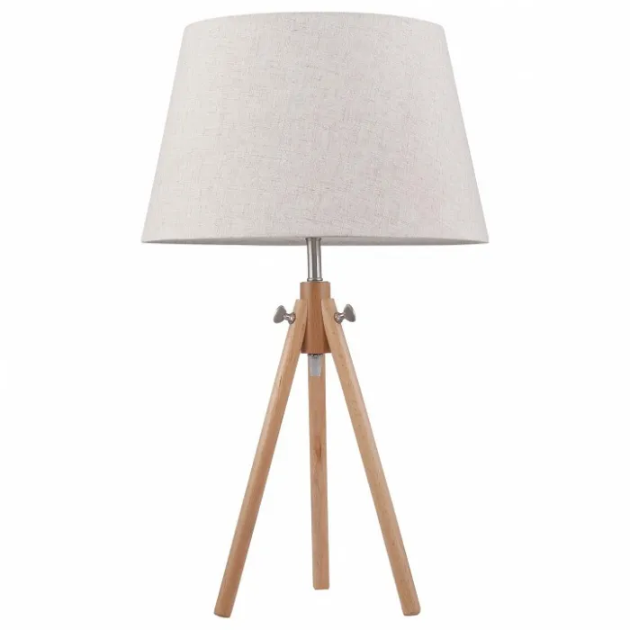 Настольная лампа декоративная Maytoni Calvin Z177-TL-01-BR Цвет арматуры коричневый Цвет плафонов кремовый от ImperiumLoft