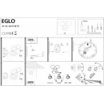 Светильник на штанге Eglo Pagino 98176 Цвет арматуры черный Цвет плафонов белый