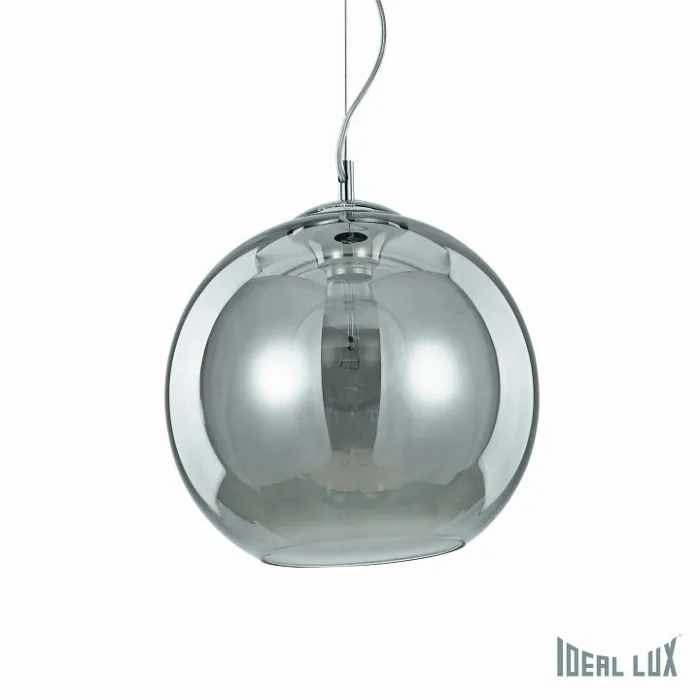 Подвесной светильник Ideal Lux Nemo NEMO SP1 D30 FUME&#039; Цвет арматуры хром Цвет плафонов серый от ImperiumLoft