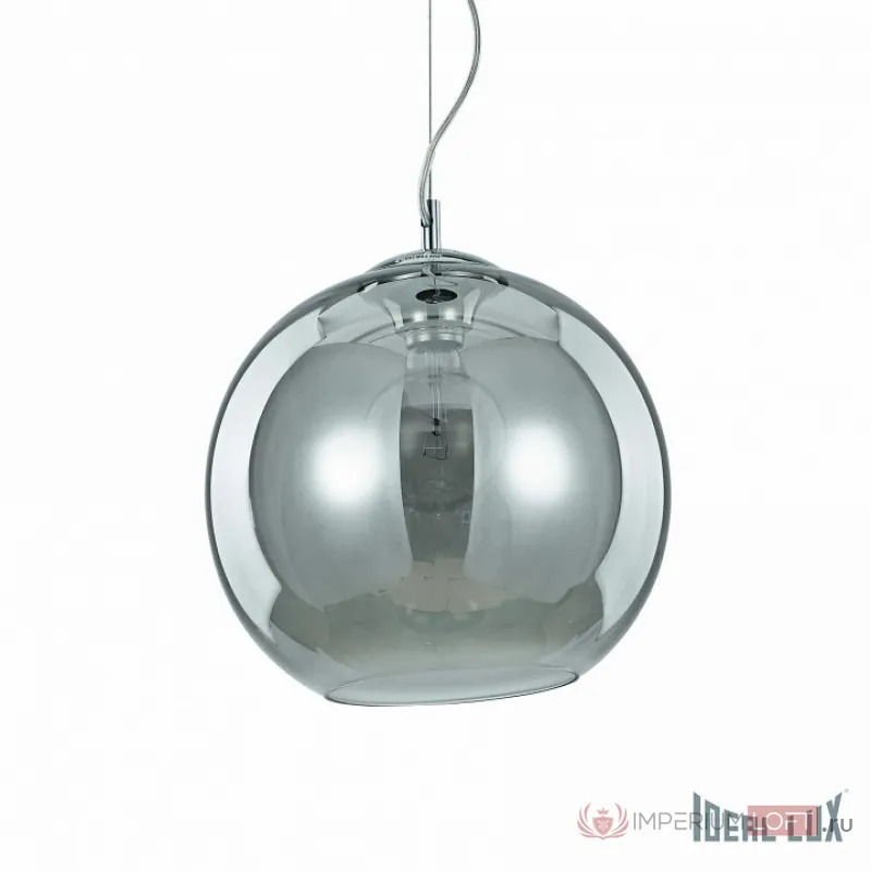 Подвесной светильник Ideal Lux Nemo NEMO SP1 D30 FUME&#039; Цвет арматуры хром Цвет плафонов серый от ImperiumLoft