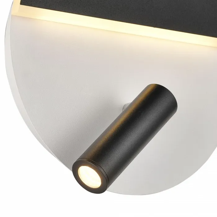 Бра с подсветкой Vele Luce Radar VL8292W21 Цвет арматуры Черно-белый Цвет плафонов Черный от ImperiumLoft