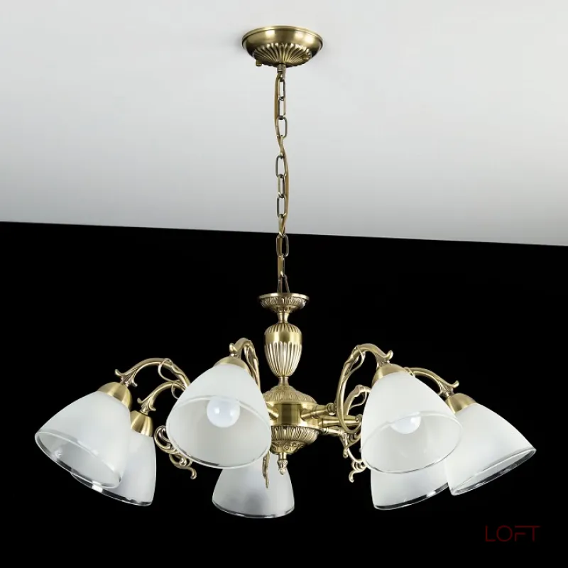 Подвесная люстра Citilux Латур CL413271 Цвет арматуры бронза Цвет плафонов белый от ImperiumLoft Подвесная люстра Citilux Латур CL413271 Цвет арматуры бронза Цвет плафонов белый от ImperiumLoft