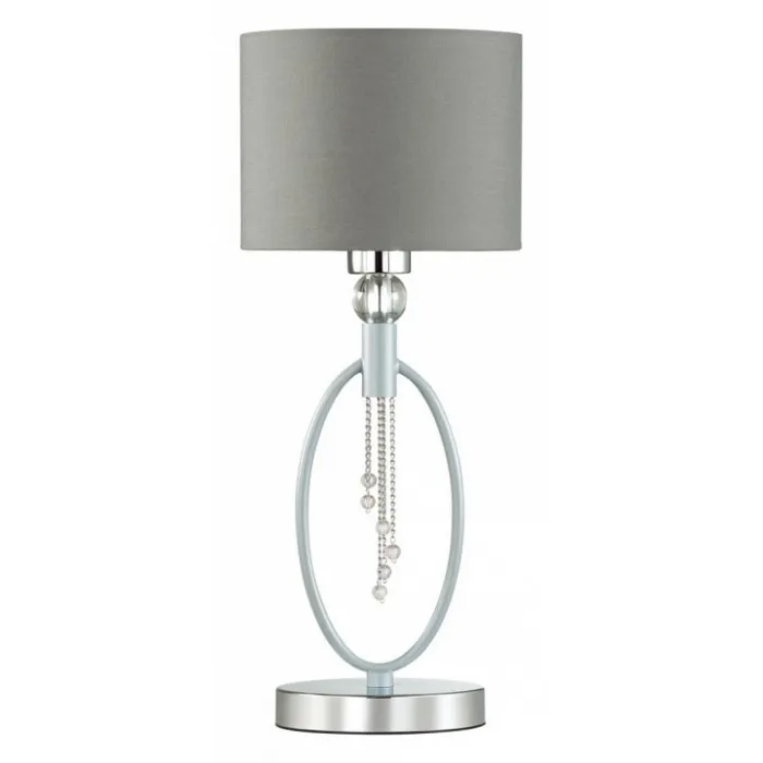 Настольная лампа декоративная Lumion Santiago 4515/1T цвет арматуры хром цвет плафонов серый от ImperiumLoft
