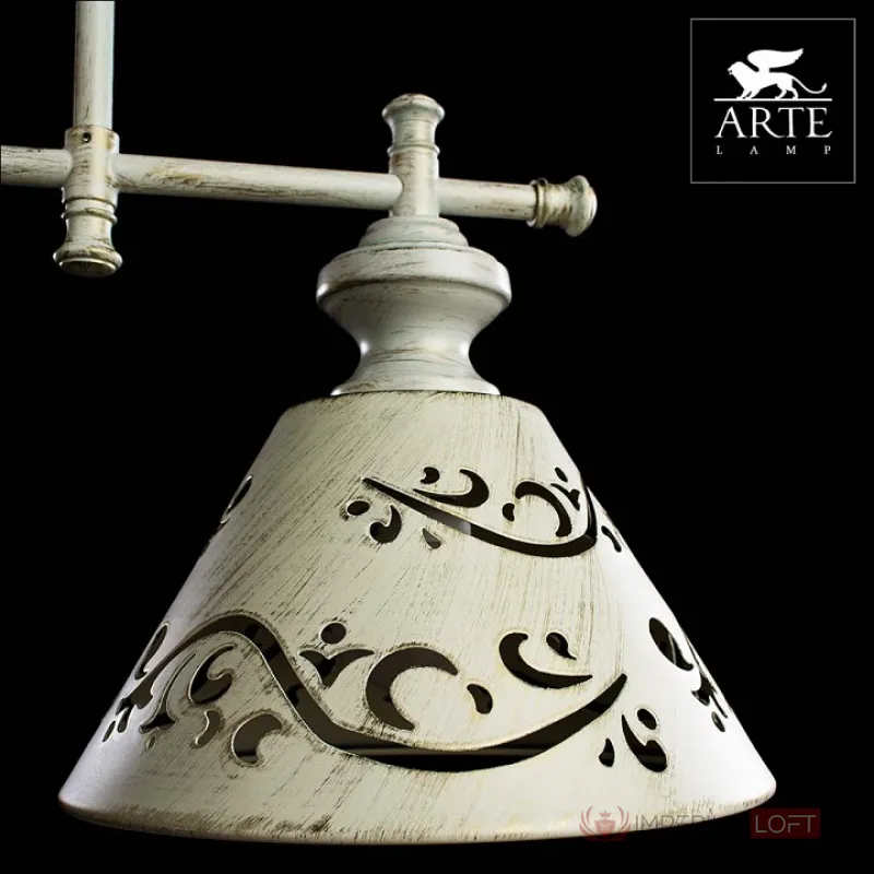 Подвесная люстра Arte Lamp Kensington A1511LM-3WG Цвет арматуры белый Цвет плафонов белый от ImperiumLoft
