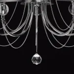 Люстра на штанге MW-Light Федерика 84 684010408 Цвет арматуры хром Цвет плафонов черный от ImperiumLoft