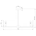 Люстра на штанге Eurosvet Marble 60158/7 латунь от ImperiumLoft