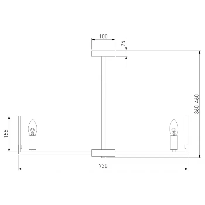 Люстра на штанге Eurosvet Marble 60158/7 латунь от ImperiumLoft