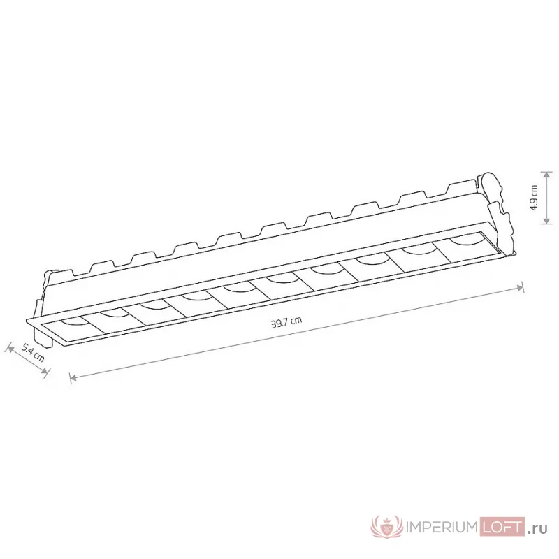 Встраиваемый светильник Nowodvorski Midi Led 10063 от ImperiumLoft