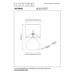 Настольная лампа декоративная Lucide Esterad 10519/81/30