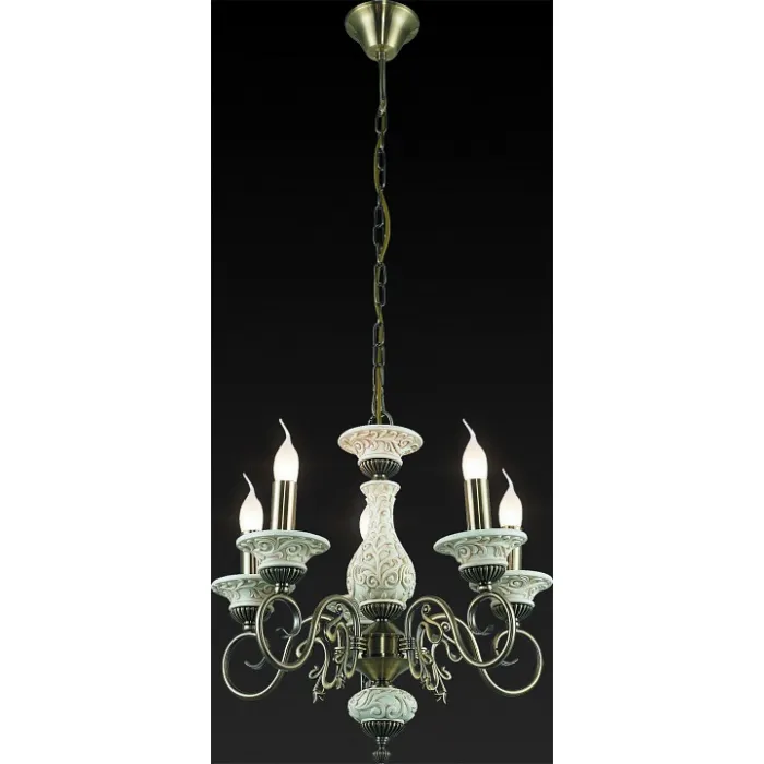 Подвесная люстра TopLight Sylvia TL7280D-05AB Цвет арматуры бронза Цвет плафонов золото от ImperiumLoft
