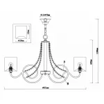 Подвесная люстра Rivoli Cascata P8 GD Б0038421 