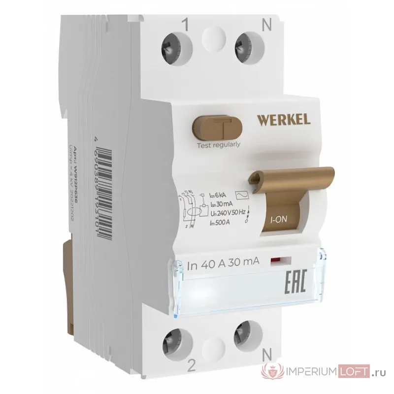 Устройство защитного отключения 1P Werkel Устройства защитного отключения W912P406 от ImperiumLoft