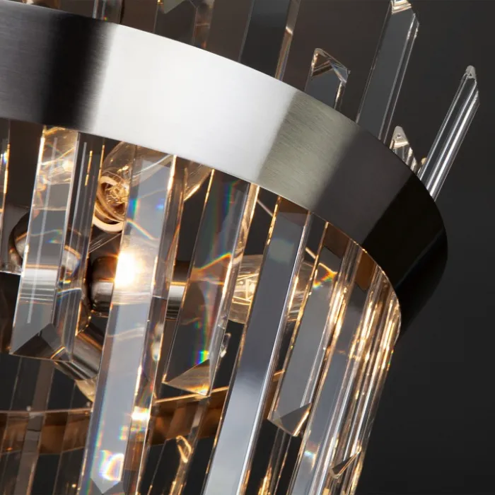 Светильник на штанге TK Lighting Steccato 10111/5 сатин-никель/прозрачный Цвет арматуры никель Цвет плафонов прозрачный от ImperiumLoft