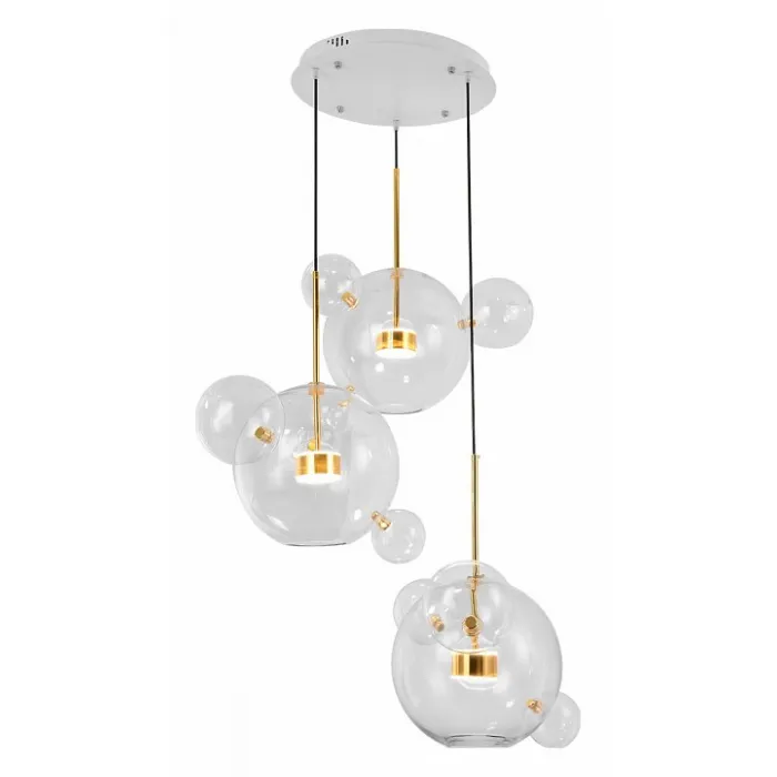 07545-4 (3A),21 Подвес Галла прозрачный d78 h210 Led 42W (3000K) от ImperiumLoft