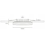 Встраиваемый светильник Donolux DL18836 DL18836/10W White R Dim