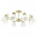 Люстра на штанге Lumion Wilma 4535/8C Цвет плафонов белый Цвет арматуры латунь от ImperiumLoft