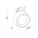 Светильник на штанге Donolux DL1843 DL18443/01 Track W Dim