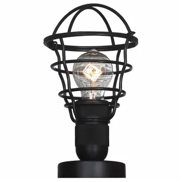 Настольная лампа декоративная Lussole Brentwood LSP-9880w Цвет арматуры черный Цвет плафонов черный