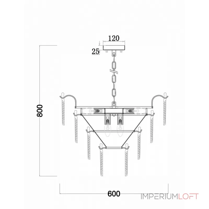 Подвесная люстра Freya FR5143PL-09G