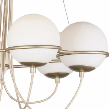 Подвесная люстра Lightstar Globo 803263 Цвет арматуры латунь Цвет плафонов белый от ImperiumLoft