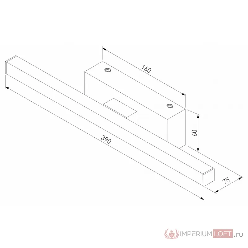 Подсветка для картины Elektrostandard Rino 40121/LED черный от ImperiumLoft