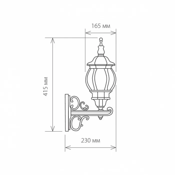 Светильник на штанге Elektrostandard GL 1011U GL 1011U черное золото от ImperiumLoft