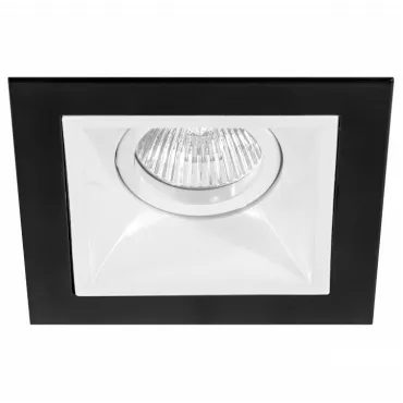 Встраиваемый светильник Lightstar Domino D51706 цвет арматуры черно-белый