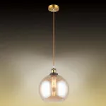 Светильник на штанге Omnilux Manarola OML-92006-01 Цвет плафонов янтарный Цвет арматуры бронза от ImperiumLoft